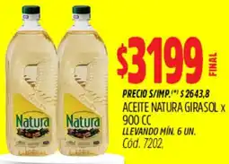 Supermercados Yaguar Natura aceite girasol oferta