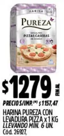 Supermercados Yaguar Pureza harina con levadura pizza oferta
