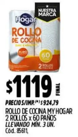 Supermercados Yaguar My hogar rollo de cocina oferta