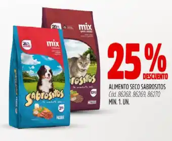 Supermercados Yaguar Sabrositos alimento seco oferta