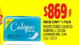 Supermercados Yaguar Calipso protectores normal oferta