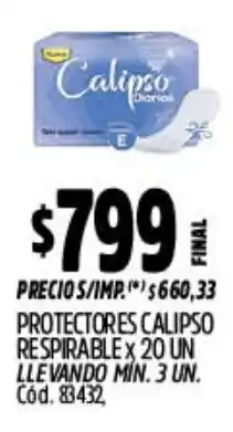 Supermercados Yaguar Calipso protectores respirable oferta