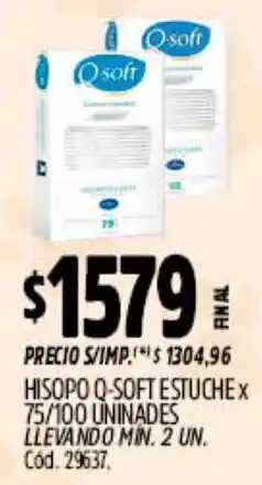 Supermercados Yaguar Q-soft hisopo estuche oferta