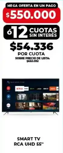 Supermayorista Vital Rca smart tv 55" uhd oferta