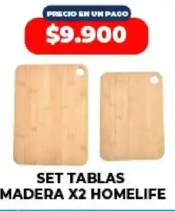 Supermayorista Vital Set tablas madera homelife oferta