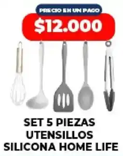 Supermayorista Vital Set utensillos silicona home life oferta