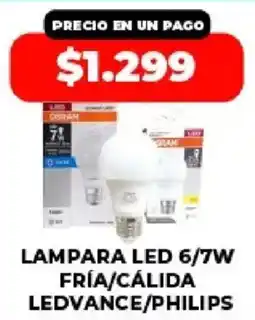 Supermayorista Vital Ledvance/philips lampara led fría/cálida oferta