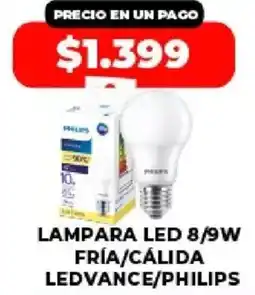 Supermayorista Vital Ledvance/philips lampara led fría/cálida oferta
