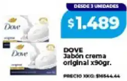 Supermayorista Vital Dove jabón crema original oferta