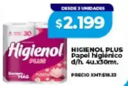 Supermayorista Vital Higienol plus papel higiénico d/h. oferta