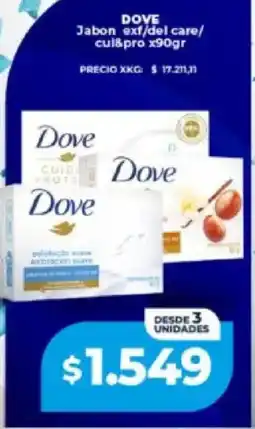 Supermayorista Vital Dove jabon ext/del care/ cul&pro oferta