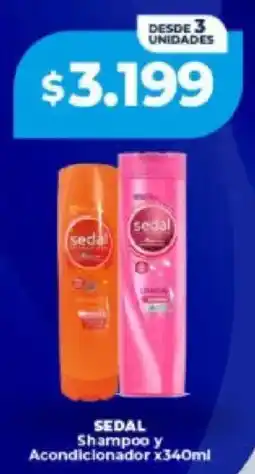 Supermayorista Vital Sedal shampoo y acondicionador oferta
