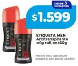 Supermayorista Vital Etiqueta men antitranspirante orig roll-on oferta