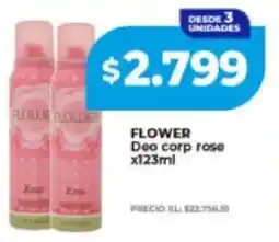 Supermayorista Vital Flower deo corp rose oferta