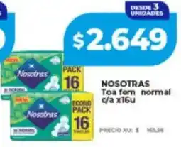 Supermayorista Vital Nosotras toa fem normal c/a oferta