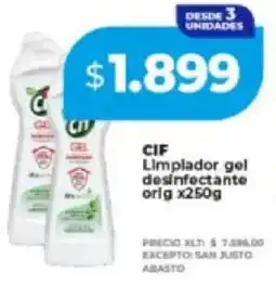Supermayorista Vital Cif limpiador gel desinfectante orig oferta