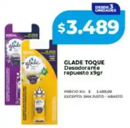 Supermayorista Vital Glade toque desodorante repuesto oferta