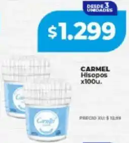 Supermayorista Vital Carmel hisopos oferta