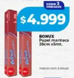 Supermayorista Vital Bonux papel manteca oferta