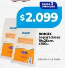Supermayorista Vital Bonux separadores oferta