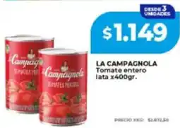 Supermayorista Vital La campagnola tomate entero lata oferta