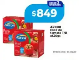 Supermayorista Vital Arcor puré de tomate t/b oferta