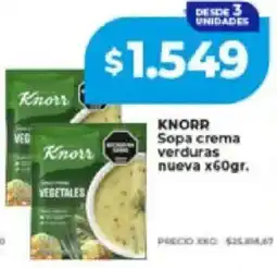 Supermayorista Vital Knorr sopa crema verduras nueva oferta