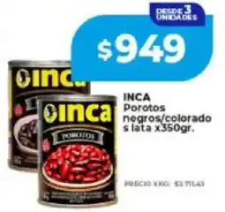 Supermayorista Vital Inca negros/colorados lata oferta