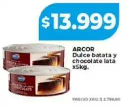 Supermayorista Vital Arcor dulce batata y chocolate lata oferta