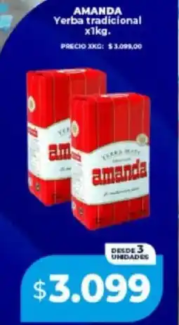 Supermayorista Vital Amanda yerba tradicional oferta
