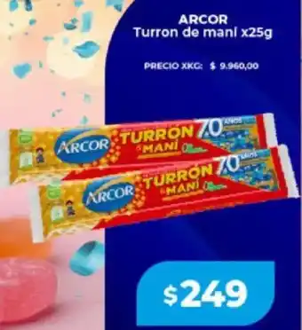 Supermayorista Vital Arcor turron de mani oferta