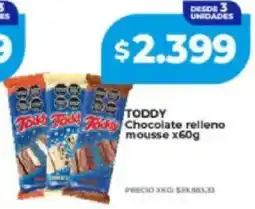 Supermayorista Vital Toddy chocolate relleno mousse oferta