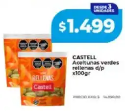Supermayorista Vital Castell aceitunas verdes rellenas d/p oferta