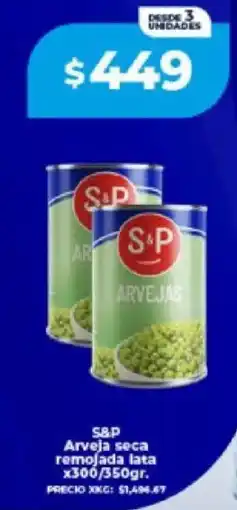 Supermayorista Vital S&P arveja seca remojada lata oferta