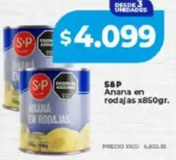 Supermayorista Vital S&P anana en rodajas oferta
