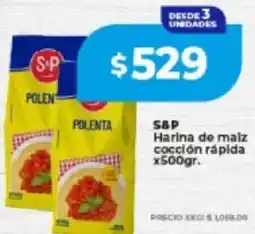Supermayorista Vital S&P harina de maiz cocción rápida oferta