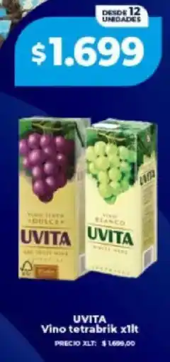 Supermayorista Vital Uvita vino tetrabrik oferta