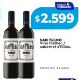 Supermayorista Vital San telmo vino malbec /cabernet oferta