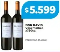 Supermayorista Vital Don david vino malbec oferta