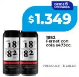 Supermayorista Vital 1882 Fernet con cola oferta