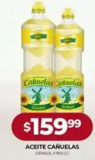 Supermercados Tadicor Aceite Cañuelas Girasol x 900 cc oferta