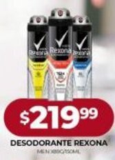 Supermercados Tadicor Desodorante Rexona Men oferta