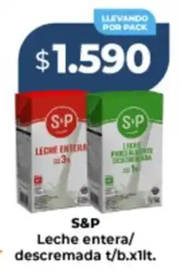 Supermayorista Vital S&P leche entera/ descremada t/b. oferta