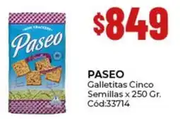 Diarco Paseo galletitas cinco semillas oferta