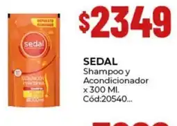 Diarco Sedal shampoo y acondicionador oferta