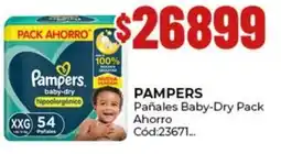 Diarco Pampers pañales baby-dry pack ahorro oferta