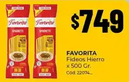 Diarco Favorita fideos hierro oferta