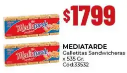 Diarco Mediatarde galletitas sandwicheras oferta
