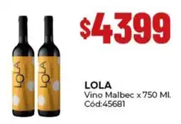 Diarco Lola vino malbec oferta