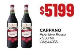 Diarco Carpano aperitivo rosso oferta